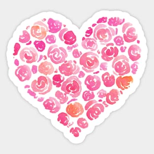 floral heart Sticker